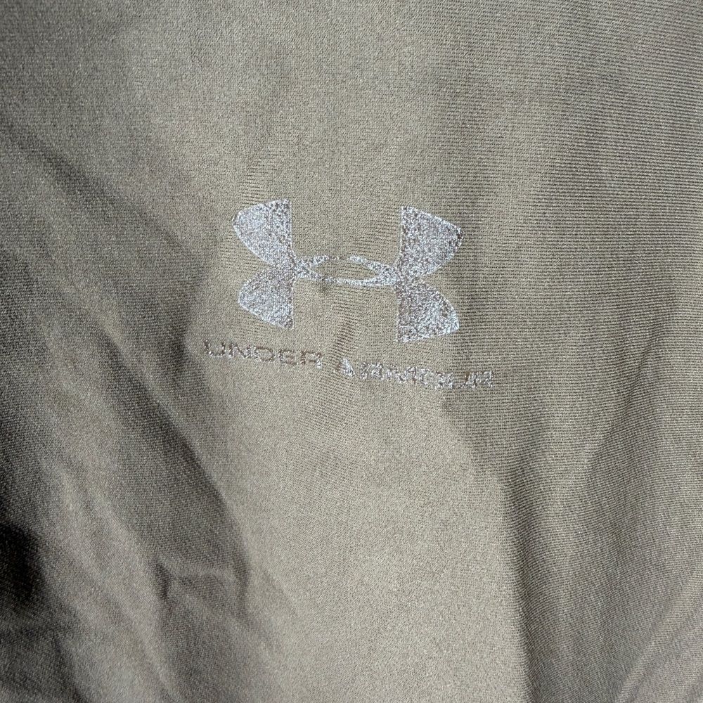 Under Armour Tactical Compression Shirt Mock Neck Mens Base Layer Brown Size XL - Picture 4 of 6